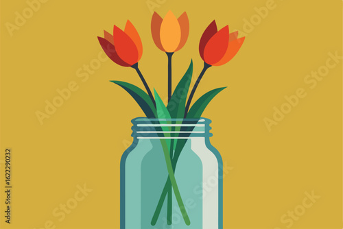 vase with flowers
