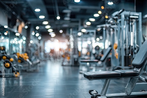Wallpaper Mural Modern gym interior, blurred focus Torontodigital.ca