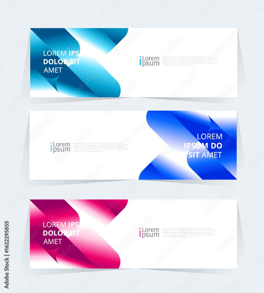 Fototapeta premium Geometric banner design with Vector presentation template. 