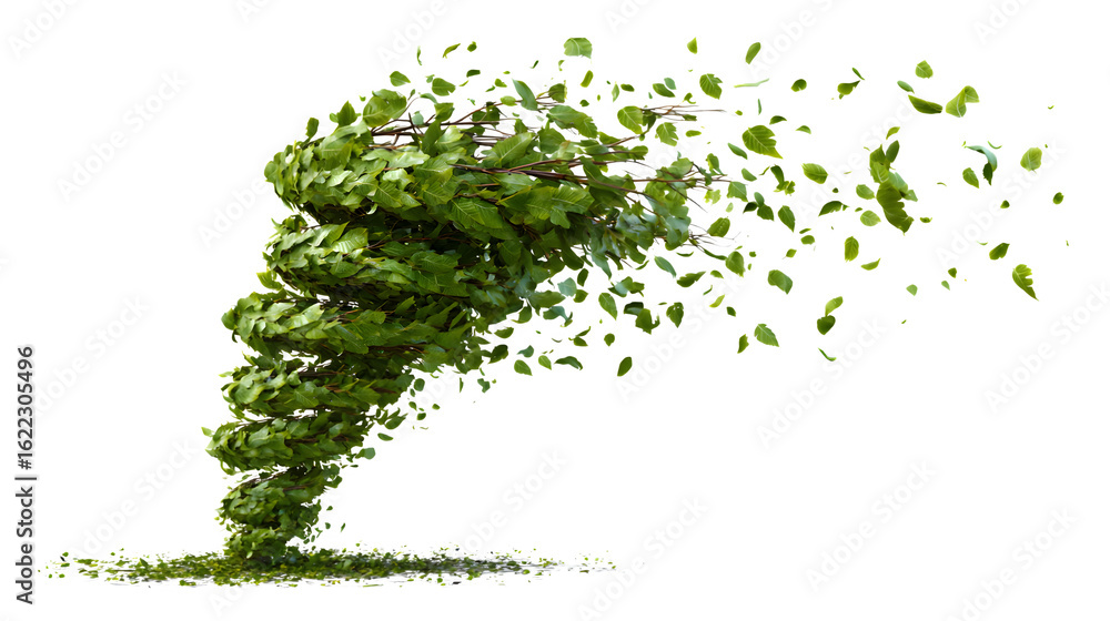 Fototapeta premium green tree on white background