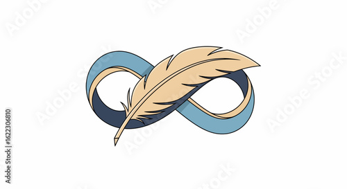 Endless Feather Symbol of Infinite Creativity