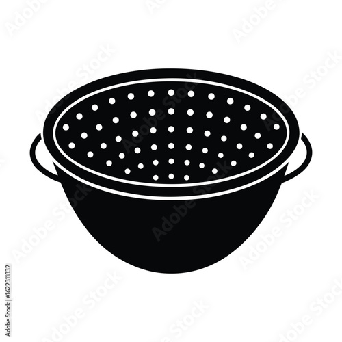black plastic bucket