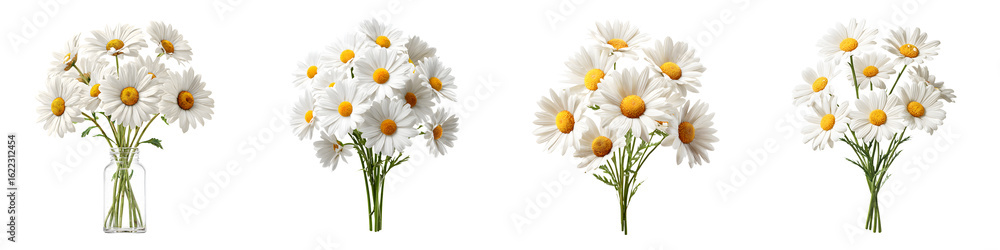 Obraz premium Daisy Flower Bouquets - White Bloom Arrangements