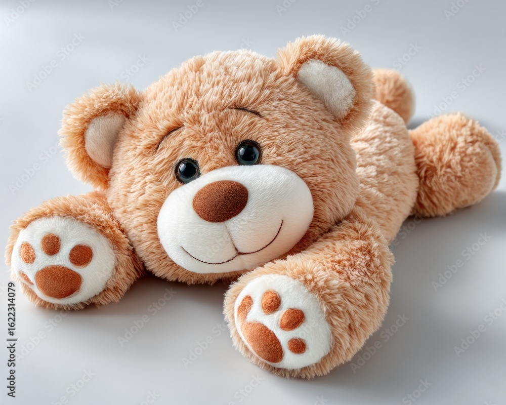 Obraz premium Soft teddy bear lying down