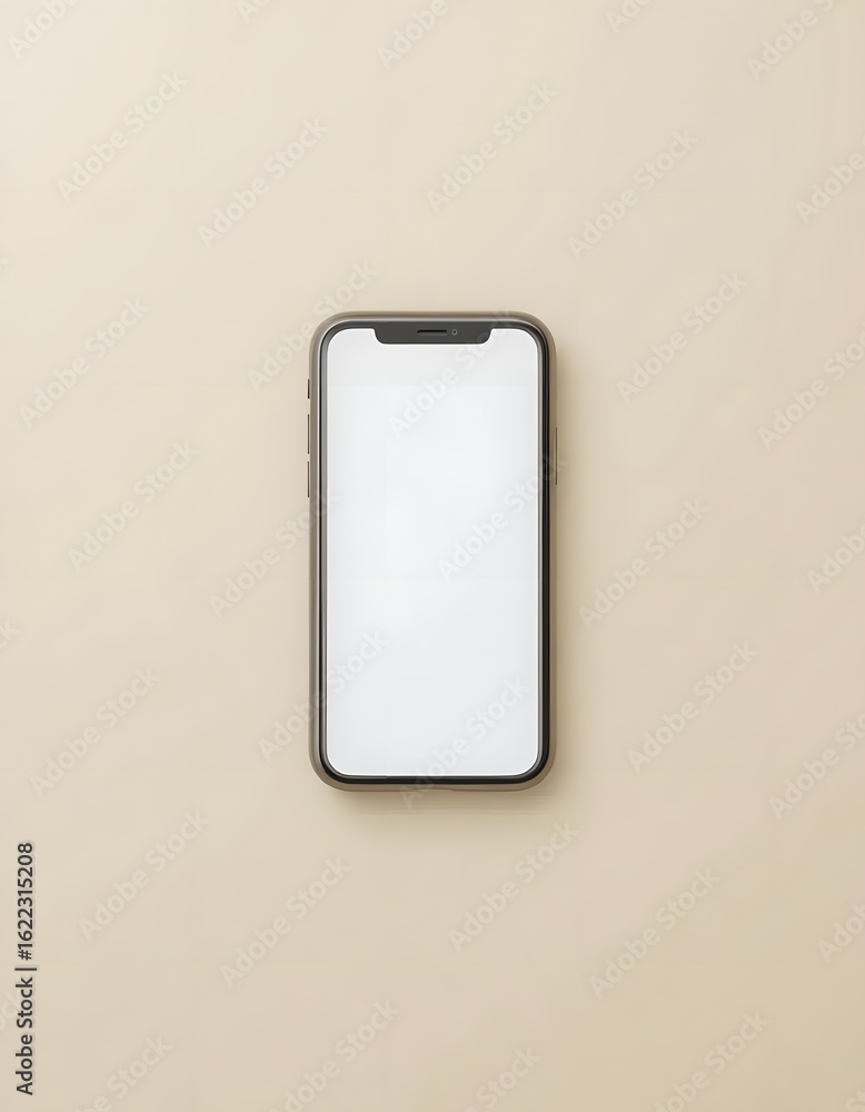 Modern smartphone mockup with blank screen ready for your app design or website display Modern smartphone mockup with blank screen ready for your app design or website display
