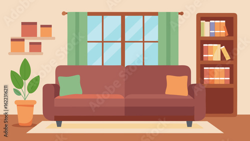 Spacious Living Room with Window Light