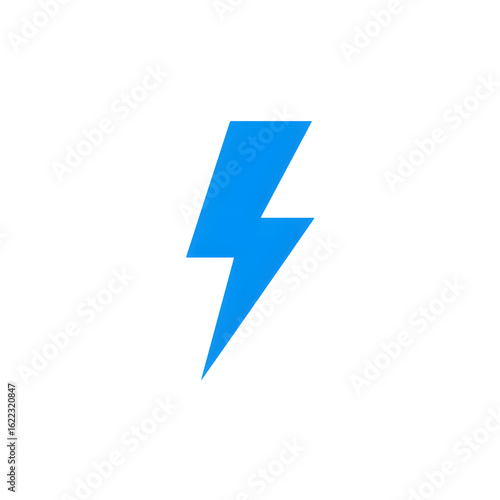 Free Download A vibrant blue lightning bolt strikes a stark contrast against a deep black backdrop, symbolizing power. - GFXLoad