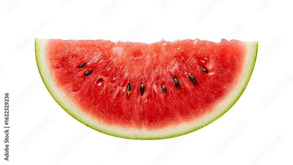 Fresh juicy watermelon slice with seeds isolated on the transparent background, summer refreshment, healthy sweet fruit concept Fresh juicy watermelon slice with seeds isolated on the transparent background, summer refreshment, healthy sweet fruit concept