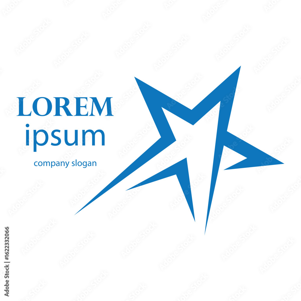 Fototapeta premium successful victory star logo design