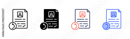 Reference icon set multiple style collection