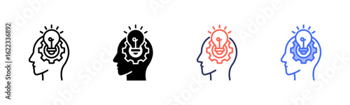 Skill icon set multiple style collection