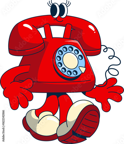Old Phone Mascot