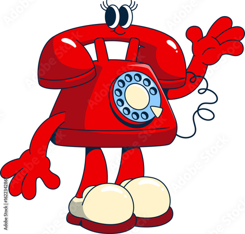 Vintage Phone Character