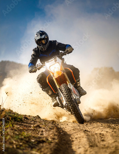 motocross rider jumping