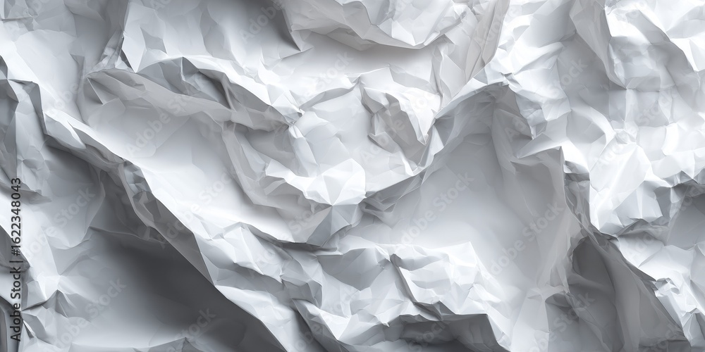 Obraz premium Crumpled white paper texture (1)