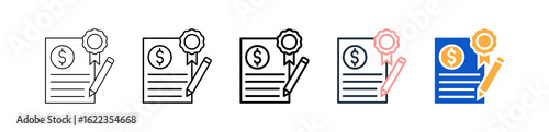 Bond different style icons set vector illustration. 