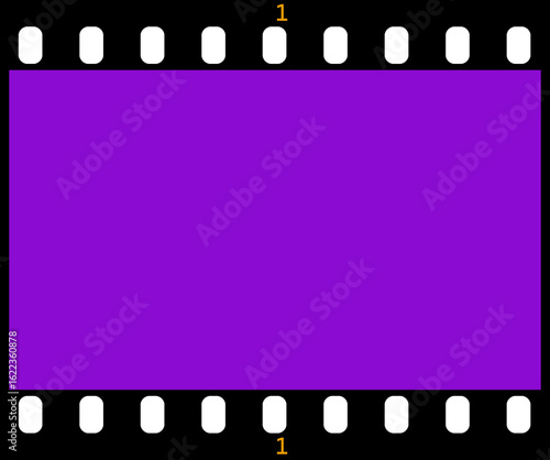 Black and White Filmstrip Purple Copy Space