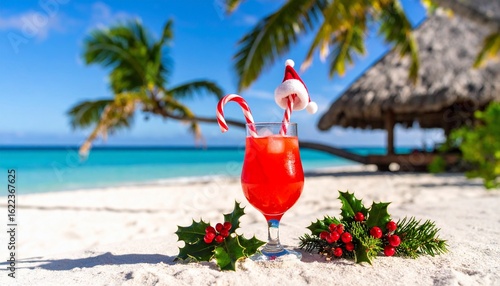 Christmas Tropical Beach Cocktail