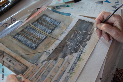 peinture à l'aquarelle