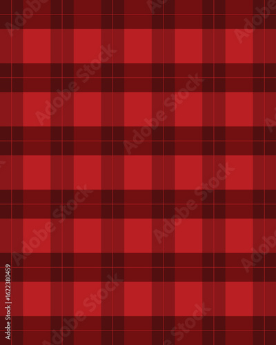Classic Red Plaid Tartan Plaid Fabric Design