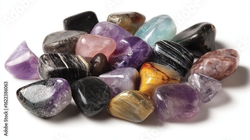 Assortment Of Colorful Polished Gemstones