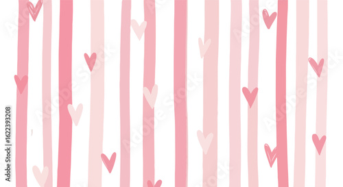 Pink texture backgound love vector hand drawn style