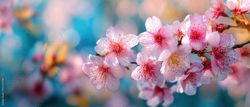 Obraz premium Stunning Pink Cherry Blossoms in Springtime