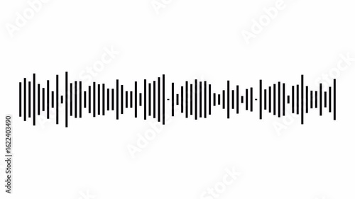  audio waveform spectrum animation.line digital minimalist sound wave animation, Line audio wave visualization voice record. Abstract sound wave background. Animated sound wave spectrum with alpha cha