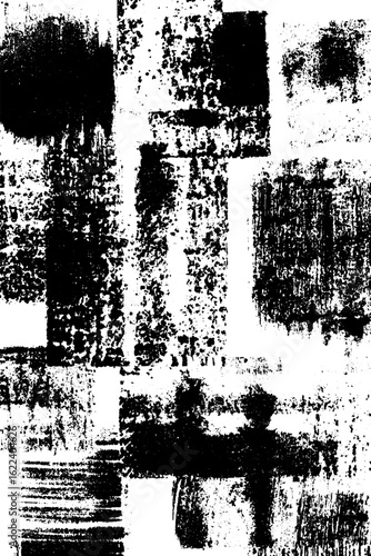 Wallpaper Mural Black and white abstract gritty halftone texture for creative design backgrounds Torontodigital.ca