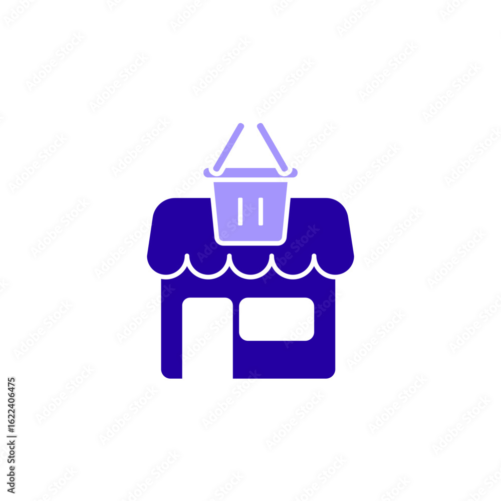 Obraz premium Icon a retail, isolated against a clean background.