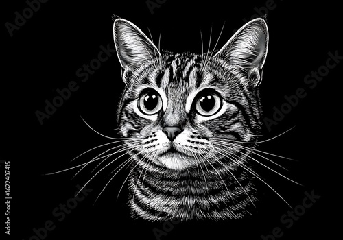 Whiskered Wonder: Ink & Shadow