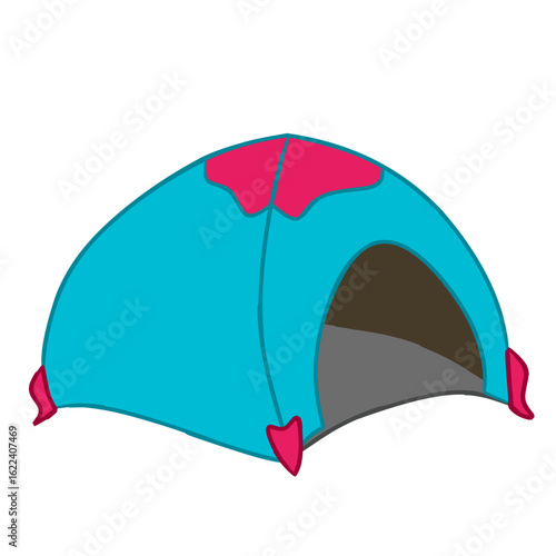 tent on a white background