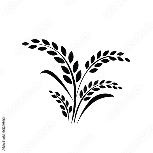 Cereal icon set, wheat ears icon vector, wheat, barley, oatmeal, flour, grain icon vector set isolated on white background.