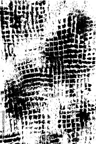 Wallpaper Mural Chaotic punk-inspired letterpress type with grunge ink bleed background Torontodigital.ca