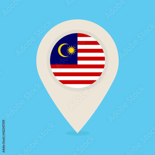 Malaysia location pin icon. Travel and navigation vector marker for travel apps, tourism campaigns, map interfaces, country specific infographics, or global navigation sets Free Download Malaysia location pin icon. Travel and navigation vector marker for travel apps, tourism campaigns, map interfaces, country specific infographics, or global navigation sets - GFXLoad