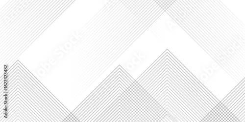 Abstract grey lines on white background with luxury shapes square background. Modern pattern elegant gray line template background. Vector black abstract background lines striped metallic concept.