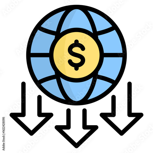 Economic Downturn Icon