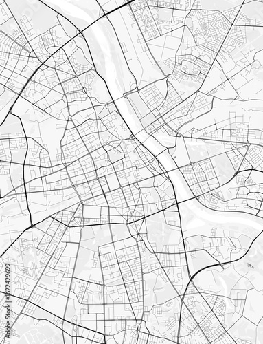 Photography Budapest City Map