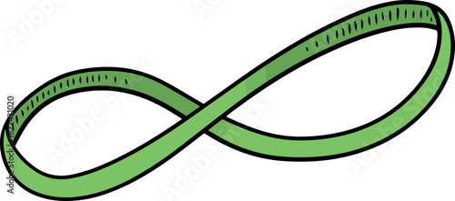 Illustration of rubber band
