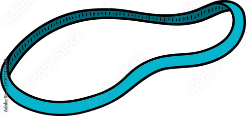 Illustration of rubber band
