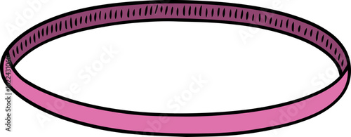 Illustration of rubber band
