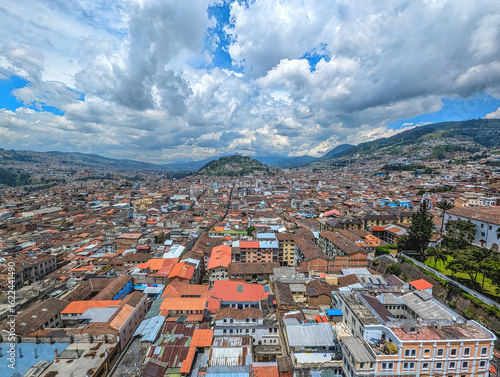 Aerial view of Quito City - Quito, Ecuador