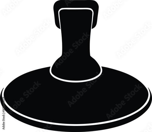 suction cup for glass silhouette vector icon