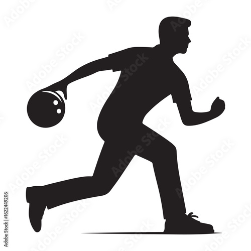 Bowling Player Silhouette