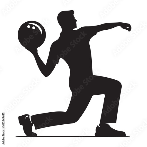 Bowling Player Silhouette