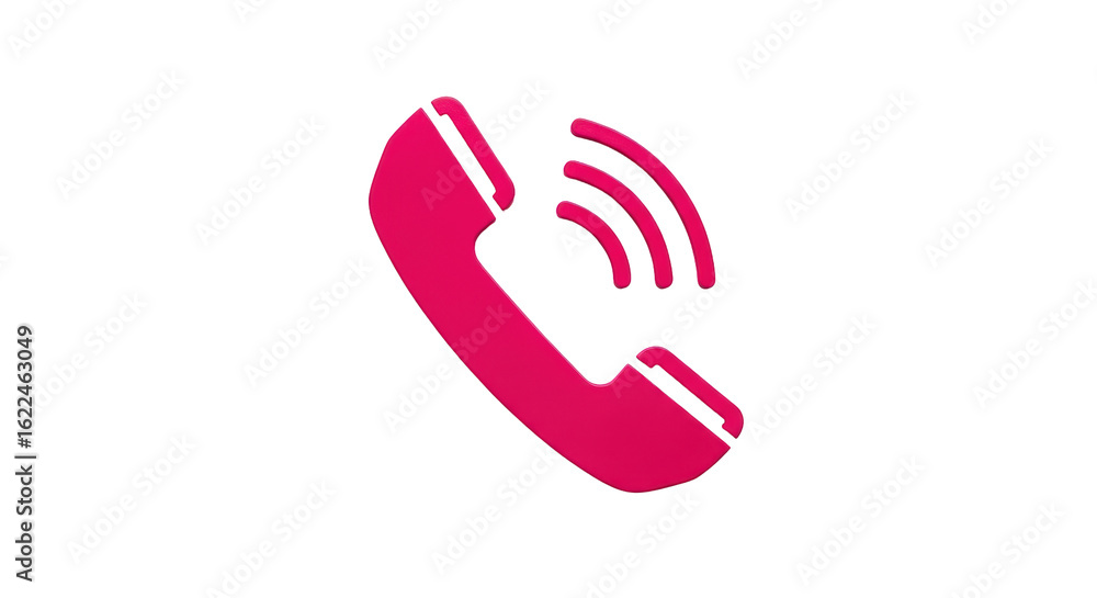 Fototapeta premium Isolated Red Telephone Icon