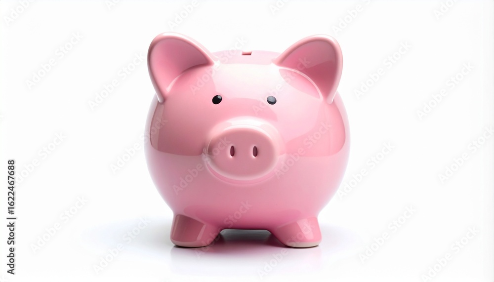 Realistic Pink Piggy Bank Savings Concept For Financial Planning Future Realistic Pink Piggy Bank Savings Concept For Financial Planning Future