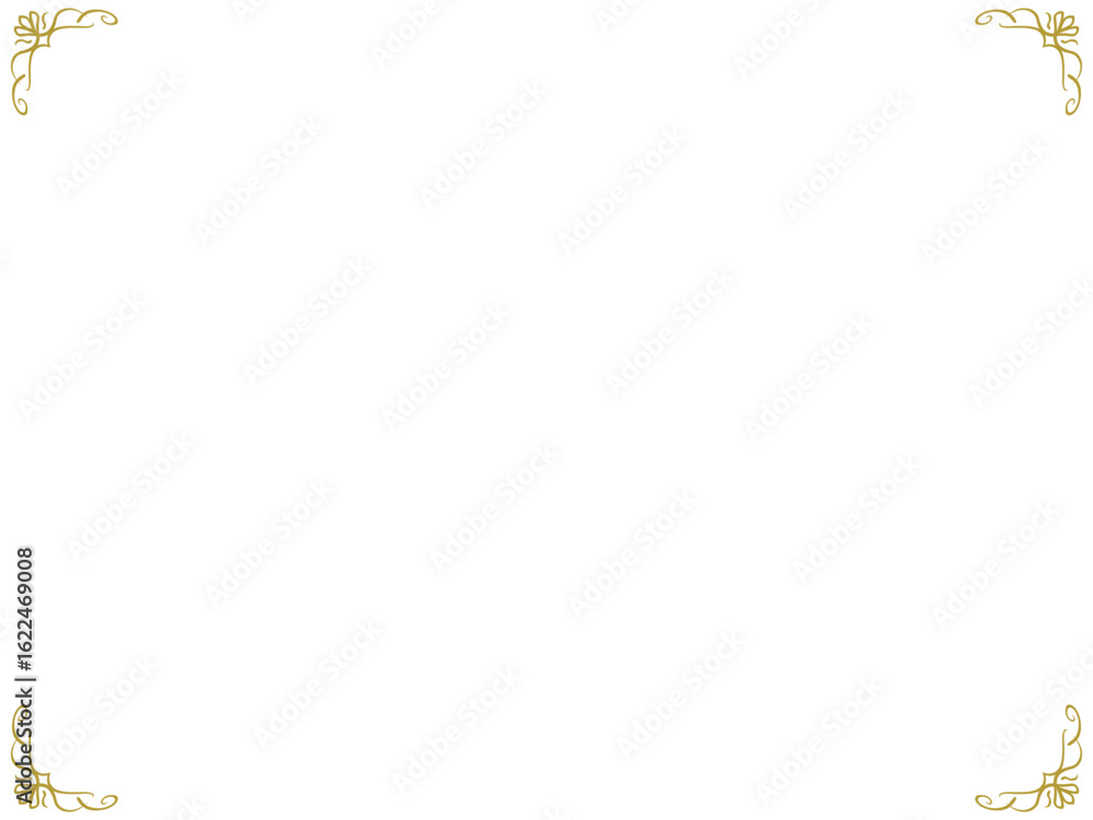 Obraz premium おしゃれなアンティークコーナー〜ゴールド〜 