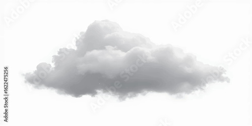 white fluffy clouds on a bright, clear summer day 