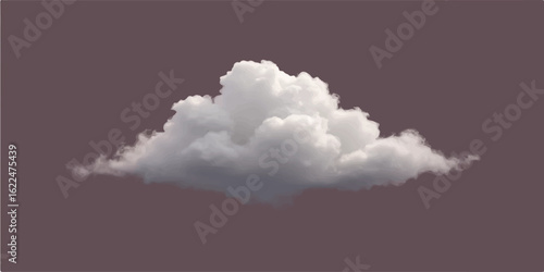 Fluffy white cumulus clouds drift lazily across the vast, bright blue sky on a sunny summer day